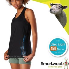 SmartWool 悠遊划槳女款輕薄透氣圓領短袖運動背心，Sport 150無袖排汗內衣，透氣舒適，運動首選。