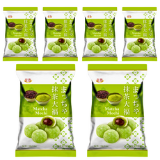 皇族 抹茶日式麻糬大福，Q彈口感，獨立包裝，道地日式風味，下午茶點心首選, 120g, 6套