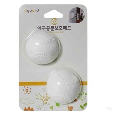 온지니 야구공 반구 문보호패드 2입 문쾅방지, 백색반구형, 본상품