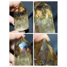 晶棋 黃水晶柱, 1個, 42號 高70mm重129g