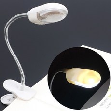 LED 헤드캡 집게 led스탠드 독서등 북라이트 휴대용독서등, 화이트