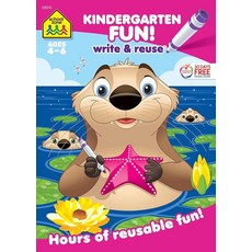 School Zone Kindergarten Fun! Write & Reuse Workbook: 26 Wipe-Clean Pages Write-On Learning Trac