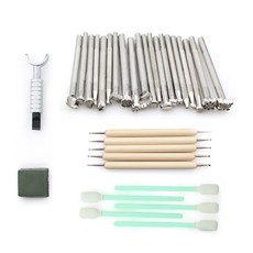 가죽 키트 도구 세트 안장 제작 프롱 펀치 바느질 스레드 스탬핑 신발 제조 가죽 공예 패치 워크 DIY 가공, [11] PG50F08, [11] PG50F08