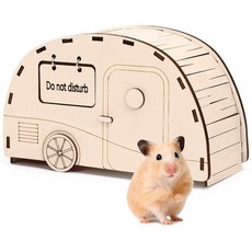 CypherX 나무 햄스터 은신처 장난감 작은 동물 케이지 액세서리 해미 및 기타 소형 반려동물용 147880, CypherX 나무 햄스터 은신처 장난감 작은 동물 케