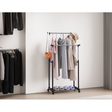이동식 이단행거 옷걸이