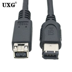 FireWire 800 400 IEEE 1394 케이블 9 핀 6 핀 2FT 60cm IEEE1394 FireWire 800 9 핀 6 핀 케이블, 0.6m