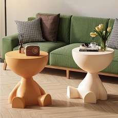 모던 감성 사이드테이블 거실 소파 수납형 미니테이블 6color, 그린