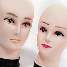 마네킹 두상 미용 실습 가발 거치 헤어 진열 모자 받침, 1개, yuna  마네킹두상- 여자