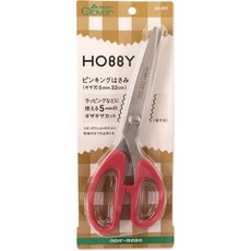 可樂牌 Clover HOBBY P220 波刃鋸齒剪刀 22cm 5mm, 1個, 36-631: 鋸齒5mm