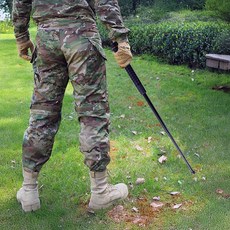 호신용 3단봉 블랙 53cm 허리벨트 진압 무기 초강력 미끄럼방지 손목스트랩