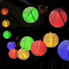 태양광 연등 정원등 잔디등 야외 정원 경관 조명 줄 등 태양열 전등 초파일등 만월등 불교 사찰 행사 장식등, 백색