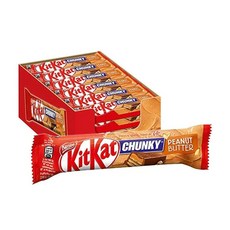 유럽판 킷캣 네슬레 Kitkat 크런치 피넛버터 42g, 1개