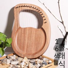 교육용 초보자 레버 하프 학교 학원 음악교구 원목 19현 입문자용, C. 16가지 톤 접시 클래식 로그