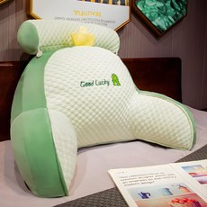 침대쿠션 등받이 의자등받이쿠션 좌식 등받이 쿠션 쇼파등받이쿠션 사무실 등받이 쿠션 침대 등받쿠션, 그린