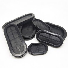 타원형 블랭킹 그로밋 플러그 케이블 폐쇄 배선 보호 블라인드 마개 고무 부시, 50x75mm|2 개, 2개