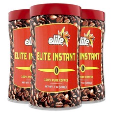 Elite Instant Coffee 7 Oz (Case of 12) 엘리트 인스턴트 커피 7온스(12개들이 케이스), 200g, 3개, 1개입