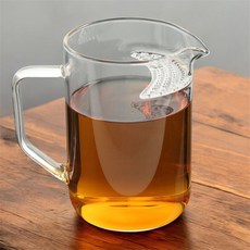 어반블루 하프문 내열유리 거름망숙우 400ml 투명 유리숙우