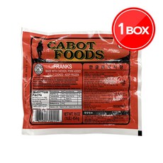 카보트 프랭크 소세지 454g 업소용 부대찌개 재료 핫도그 캠핑요리, 24개