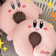 장거리 여행용 커비 캐릭터 U자형 목 베개 비행기 기내용 필수템 추천, [01] 커비 쿠션