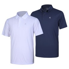 [김영주골프] (1+1) 남녀공용 카라 반팔 티셔츠_에어스윙