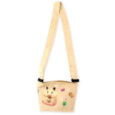 【Miravivi】助六的日常飲料杯套 可愛黃色系飲料提袋 環保飲料杯袋 方便攜帶, 單色, 1個