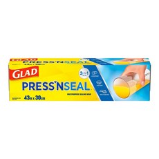 Glad Press’n Seal 強力保鮮膜 43cm x 30cm 好市多代購 1入, 1個, 強力保鮮膜一入
