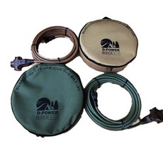 電精靈 新安規2.0 50尺過載動力延長線 牛津收納包組 台灣製 過載保護 戶外露營 軍綠色 土黃色, 1個, 50尺軍綠色, 50尺