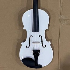 사일런트 바이올린 연습용 초보자용 전자 일렉트릭 연주용, 1개, 화이트 B 활 포함, 기본 모델명/품번