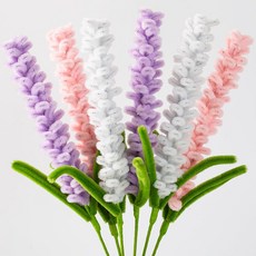 HunterBee Plush Artificial Lavender Bouquet Faux Flowers Bunches for Home Decor 6 Stems Purple P, HunterBee Plush Artificial Lav