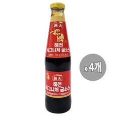 해천 NEW 시그니처 굴소스 725g x 4병, 4개