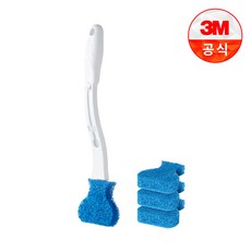 3M 변기청소용 크린스틱 핸들 1입+리필 4입, 블루, 1개