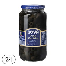 고야 대용량 피티드 블랙 올리브, 875g, 2개