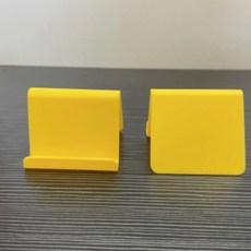 사무실 전화기 받침대 거치대 전화기선반 병원용 버튼 회사 크리스탈 홀더 21 투명, yellow