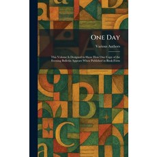 (英文圖書)One Day: This Volume Is Designed to Show How One Copy of the Evening Bulletin Ap... 精裝版, 英文, Tradd Street Press