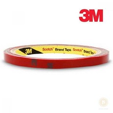 3M 양면테이프(롤-소) 0.8cmX11M 접착 강력 테잎 테입, 1개