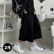 1+1 르위 남자 스냅 버뮤다팬츠 와이드 반바지 빅사이즈 7부 8부