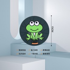 地漏防臭硅膠墊，下水道防臭密封蓋，衛生間浴室防蟲神器, 墨綠色【1個裝】青蛙防臭地漏蓋【高定版】