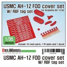 DM35090 1/35 USMC AH-1Z Viper FOD Cover Set w/RBF Tag Set, 1개
