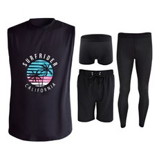 Surfrider 5件全套男款防曬無袖
