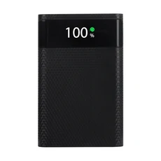 25W 초고속 보조베터리 쉘 보관함 배터리가 없는 스마트폰용 듀얼 USB 마이크로 타입 C 18650 케이스 홀더, 01 NO Battery