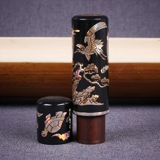 베스트스탬프 벽조목 문양 도장 십장생, 실버, 1개