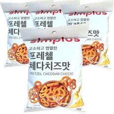 simplus 프레첼 체다치즈맛, 4개, 80g