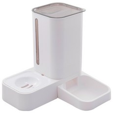 一體雙碗自動餵水器, 灰色, 1個