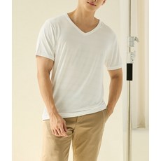 男士V領短袖T恤 透氣網眼 速乾輕薄