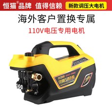 正品貨 110v電壓洗車泵 家用電動可調壓智能高壓大功率自吸清洗機, 10V定制版 電機