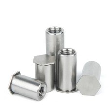 육각 블라인드 홀 압력 리벳팅 컬럼 스터드 너트, 4. M3 (100PCS)