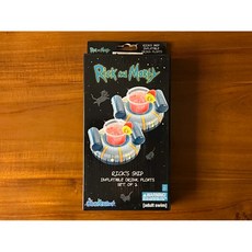 yuntoys Rick and Morty 充氣杯墊 飛船造型 瑞克和莫蒂 美系潮流桌面擺飾, 1個