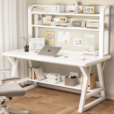 Kurua 다용도 철제 컴퓨터 사무용책상, 화이트