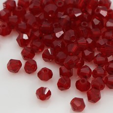 크리스탈 비즈 주판알 4mm 투명 유리 마름모 비즈공예재료, 1세트, A6062