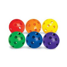 플로어볼공 코스모펀볼 스쿠프보충용공 7cm (6개set), 6색